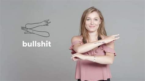 sign language for bullshit|Profanity in American Sign Language .
